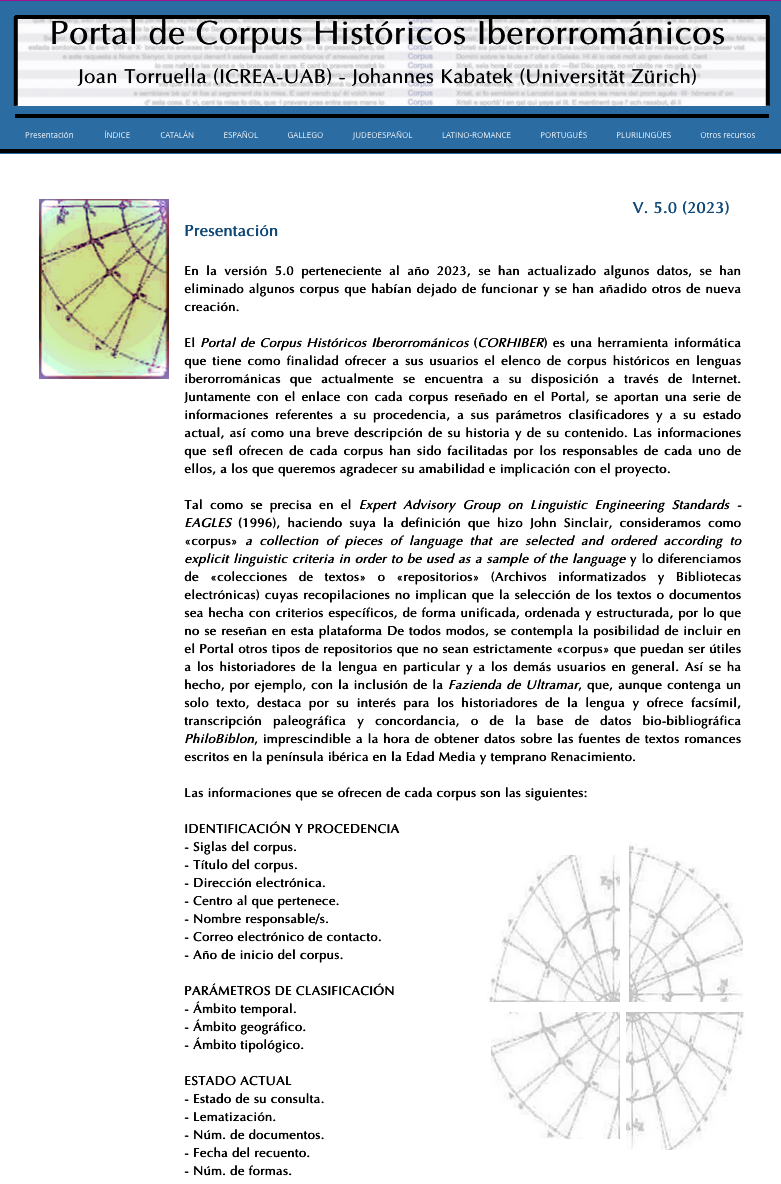 cover Portal de Corpus Históricos Iberorrománicos (CORHIBER)